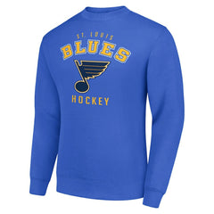 St. Louis Blues Men's Starter Team Logo Fleece Pullover Sweatshirt Blue