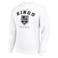Los Angeles Kings Men's Starter Team Logo Fleece Pullover Sweatshirt White