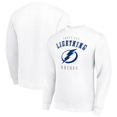 Tampa Bay Lightning Men's Starter Team Logo Fleece Pullover Sweatshirt White
