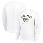 Nashville Predators Men's Starter Team Logo Fleece Pullover Sweatshirt White
