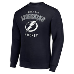 Tampa Bay Lightning Men's Starter Team Logo Fleece Pullover Sweatshirt Navy