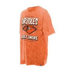 Baltimore Orioles Women's Mineral Wash Oversized T-Shirt Orange | New Era