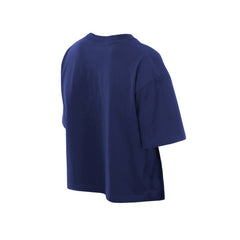 Los Angeles Dodgers Women's Boxy Foil Logo T-Shirt Royal | New Era