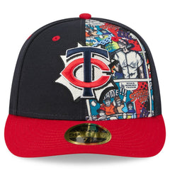 Minnesota Twins 2025 MLB Diamond Hero Edition Low Profile 59FIFTY Fitted Hat Navy/Red | New Era