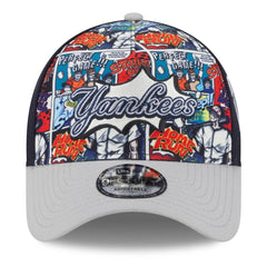 New York Yankees 2025 MLB Diamond Hero Edition A-Frame 9FORTY Adjustable Hat Navy/Gray | New Era