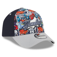 New York Yankees 2025 MLB Diamond Hero Edition A-Frame 9FORTY Adjustable Hat Navy/Gray | New Era