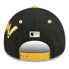Pittsburgh Pirates Youth 2025 MLB Diamond Hero Edition A-Frame 9FORTY Adjustable Hat Black/Gold | New Era