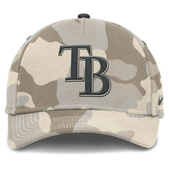 Tampa Bay Rays Camo Pack Rise Adjustable Hat Natural | Nike