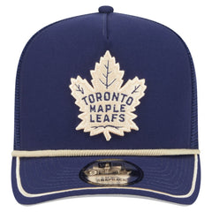 Toronto Maple Leafs New Era Vintage Team Rope A-Frame 9FIFTY Snapback Hat Blue