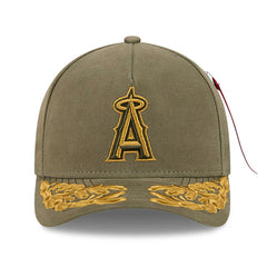 Los Angeles Angels x Alpha Industries A-Frame 9FORTY Adjustable Hat Olive | New Era