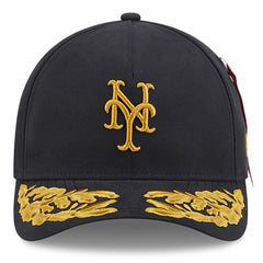 New York Mets x Alpha Industries A-Frame 9FORTY Adjustable Hat Black | New Era