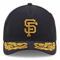 San Francisco Giants x Alpha Industries A-Frame 9FORTY Adjustable Hat Black | New Era