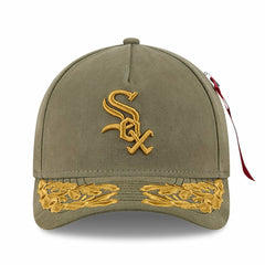 Chicago White Sox x Alpha Industries A-Frame 9FORTY Adjustable Hat Olive | New Era