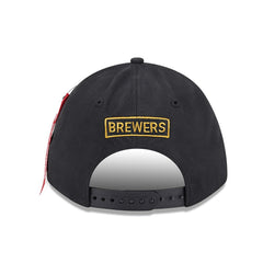 Milwaukee Brewers x Alpha Industries A-Frame 9FORTY Adjustable Hat Black | New Era