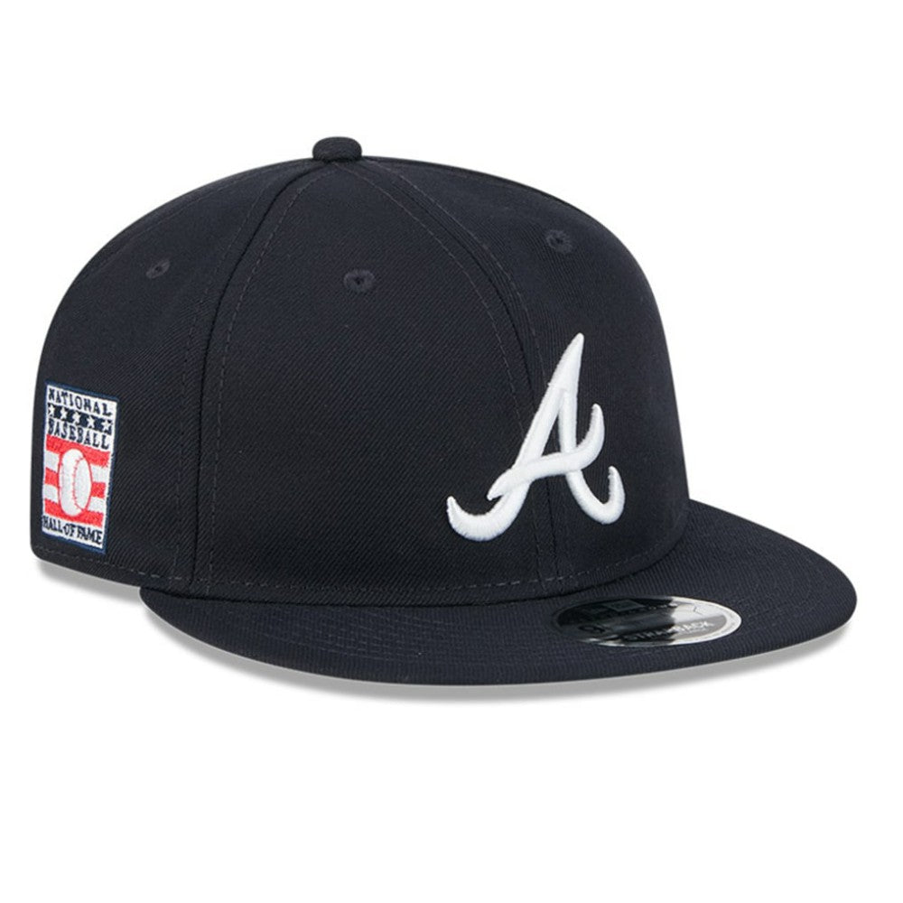 Atlanta Braves Baseball Hall of Fame Retro Crown 9FIFTY Adjustable Hat Navy | New Era