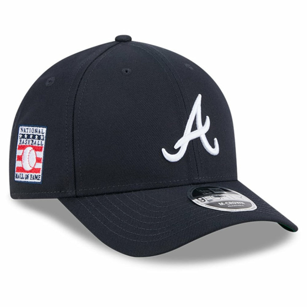 Atlanta Braves Baseball Hall of Fame 9FORTY M-Crown Adjustable Hat Navy | New Era
