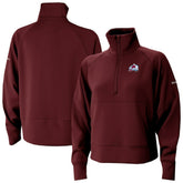 Colorado Avalanche Columbia Women's Wickhams Hills Raglan Omni-Wick Half-Zip Pullover Maroon