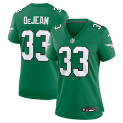 Cooper DeJean Philadelphia Eagles Women's Alternate Game Jersey - Kelly Green