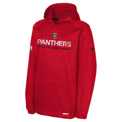 Florida Panthers Fanatics Youth Authentic Pro Rink Raglan Hoodie Red