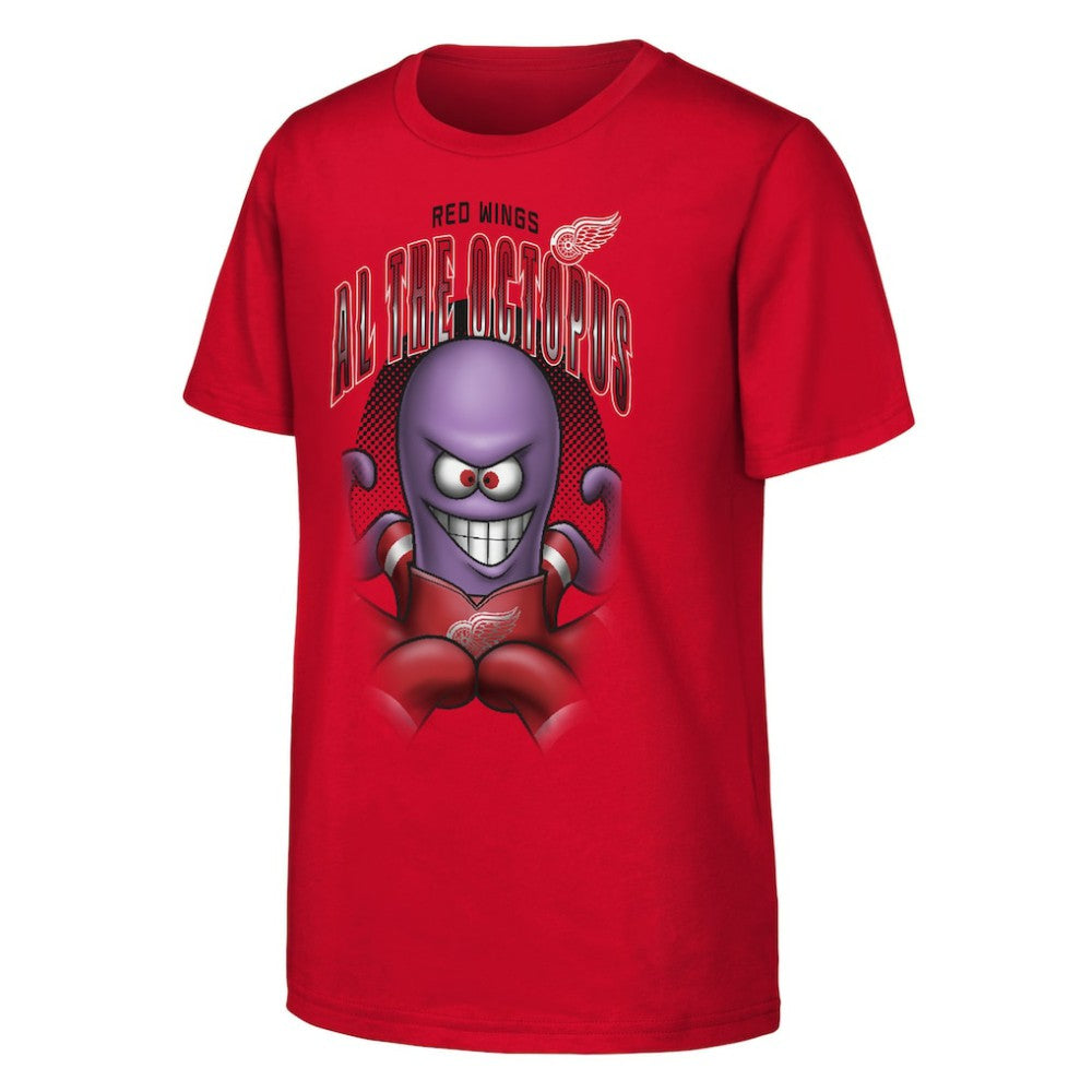 Detroit Red Wings Outerstuff Youth Mascot Highlight T-Shirt Red