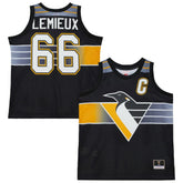 Mario Lemieux Pittsburgh Penguins Mitchell & Ness Unisex Maxxed Out Fashion Basketball Jersey Black