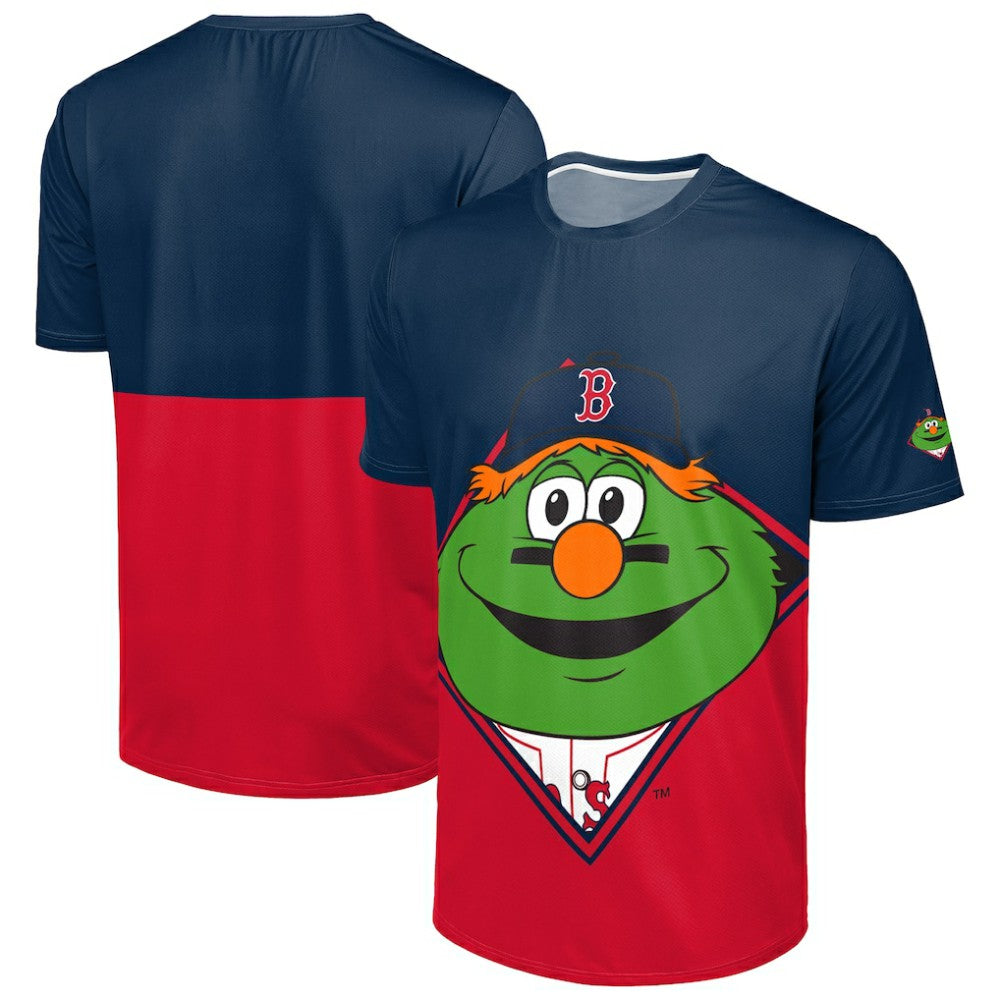 Boston Red Sox FOCO Big Logo Mascot T-Shirt Navy/Red
