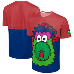 Philadelphia Phillies FOCO Big Logo Mascot T-Shirt Red/Royal