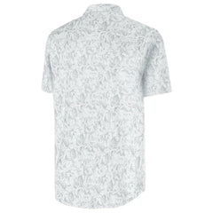 Atlanta Braves Antigua Palm Tree Spring Training Lush Button-Up Shirt White
