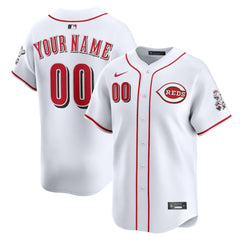 Cincinnati Reds Home Limited Custom Jersey White | Nike