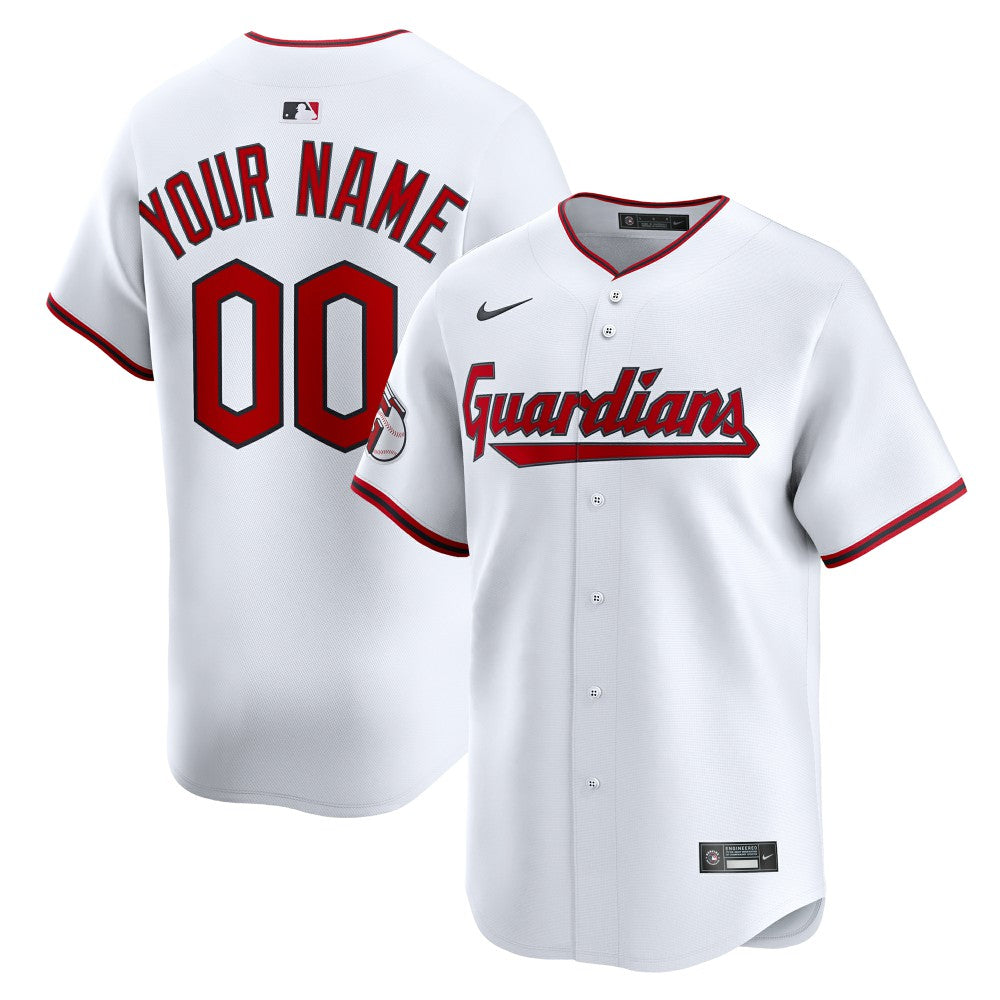Cleveland Guardians Home Limited Custom Jersey White | Nike