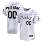 Colorado Rockies Home Limited Custom Jersey - White