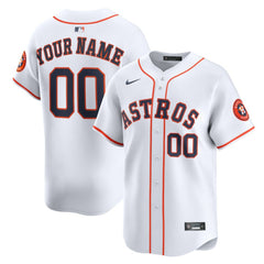 Houston Astros Home Limited Custom Jersey White | Nike