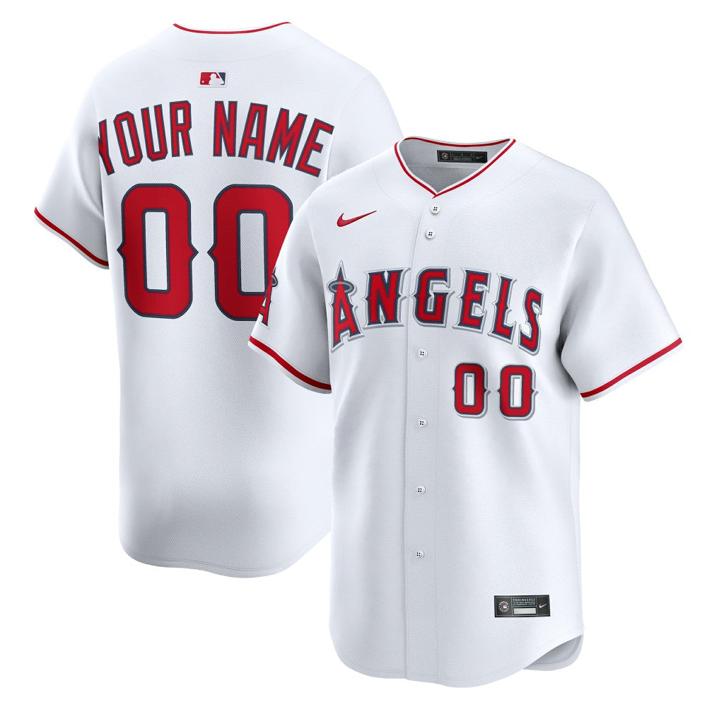 Los Angeles Angels Home Limited Custom Jersey White | Nike