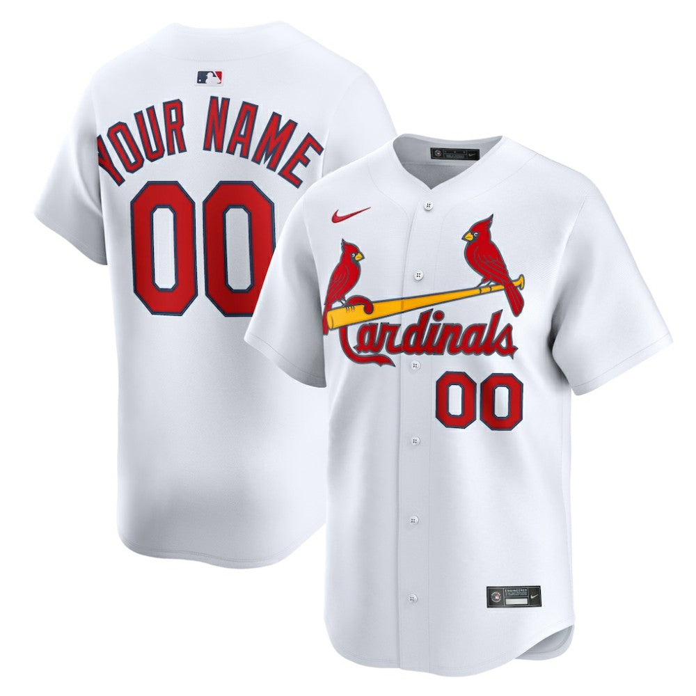 St. Louis Cardinals Home Limited Custom Jersey - White