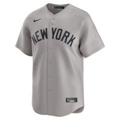 New York Yankees Away Limited Custom Jersey - Gray