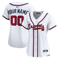 Atlanta Braves Women's Home Limited Custom Jersey White | Nike