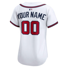 Atlanta Braves Women's Home Limited Custom Jersey - White