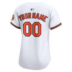Baltimore Orioles Women's Home Limited Custom Jersey - White