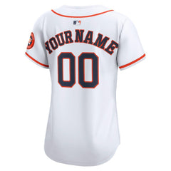 Houston Astros Women's Home Limited Custom Jersey - White