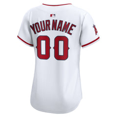 Los Angeles Angels Women's Home Limited Custom Jersey - White