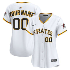 Pittsburgh Pirates Women's Home Limited Custom Jersey White | Nike