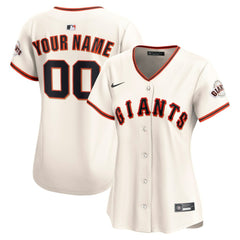 San Francisco Giants Women's Home Limited Custom Jersey Cream | Nike