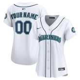 Seattle Mariners Women's Home Limited Custom Jersey - White