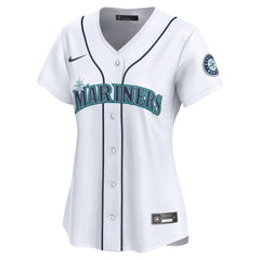 Seattle Mariners Women's Home Limited Custom Jersey - White