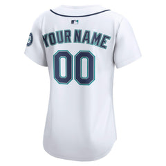 Seattle Mariners Women's Home Limited Custom Jersey - White