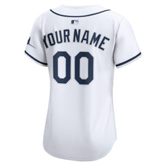 Tampa Bay Rays Women's Home Limited Custom Jersey - White