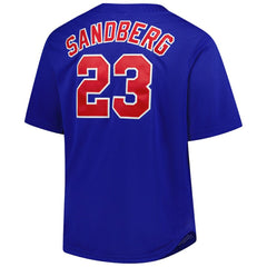 Ryne Sandberg Chicago Cubs Big & Tall Cooperstown Mesh Batting Practice Jersey - Royal
