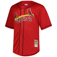 Mark McGwire St. Louis Cardinals Big & Tall Cooperstown Mesh Batting Practice Jersey - Red