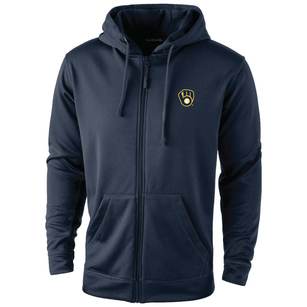 Milwaukee Brewers Dunbrooke Trophy Full-Zip Hoodie Navy
