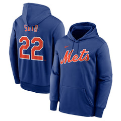 Juan Soto New York Mets Name & Number Pullover Hoodie Royal | Nike